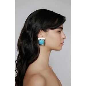 Ronny Kobo Collection Silver and Blue Earrings SINGLE EARRING!!!!
